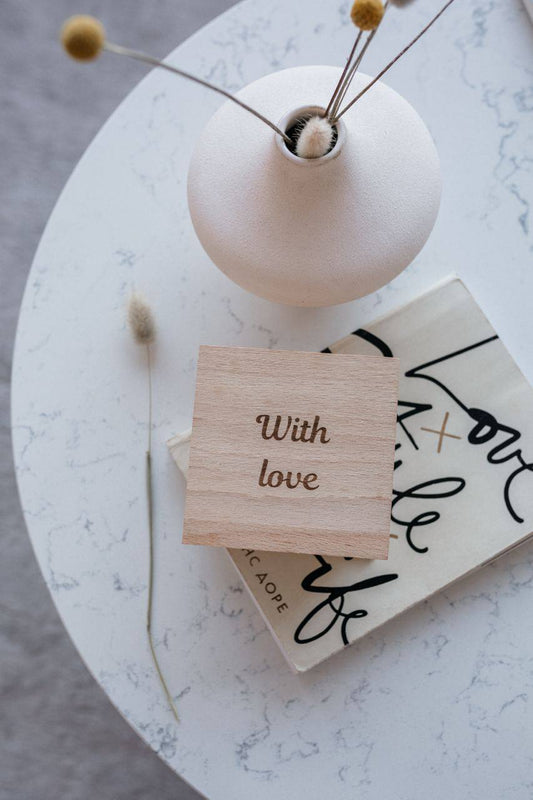 wooden music box "With love"